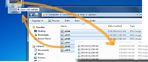 [using exifdate under windows]
