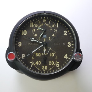 A4C-1 (AChS-1, АЧС-1) fighter jet cockpit clock, top